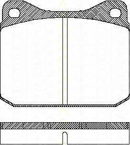 TRISCAN 811029788 Комплект гальмівних колодок, дискове гальмо