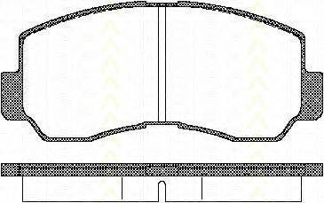 TRISCAN 811042011 Комплект гальмівних колодок, дискове гальмо
