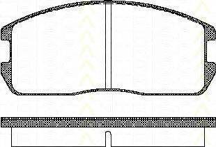 TRISCAN 811042832 Комплект гальмівних колодок, дискове гальмо