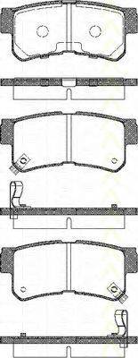 TRISCAN 811043018 Комплект гальмівних колодок, дискове гальмо