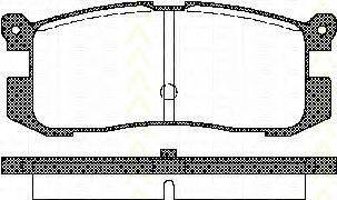 TRISCAN 811050926 Комплект гальмівних колодок, дискове гальмо
