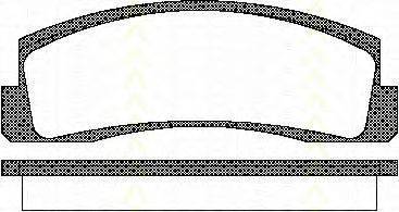 TRISCAN 811070124 Комплект гальмівних колодок, дискове гальмо