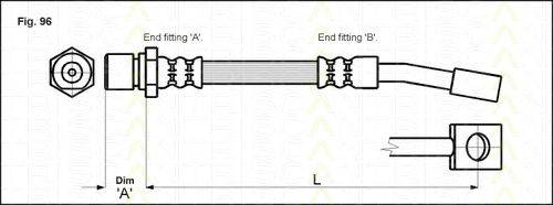 TRISCAN 815024122 Гальмівний шланг