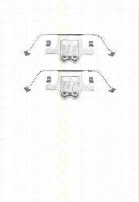 TRISCAN 8105111618 Комплектуючі, колодки дискового гальма