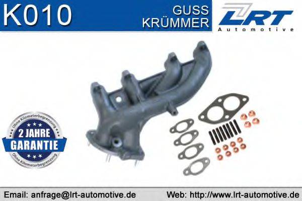 LRT K010 Колектор, система випуску