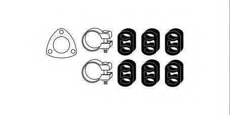 HJS 82368228 Монтажний комплект, система випуску