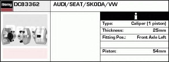 DELCO REMY DC83362 Гальмівний супорт