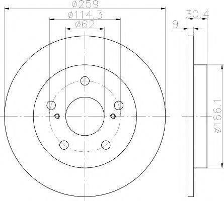PAGID 54641 гальмівний диск