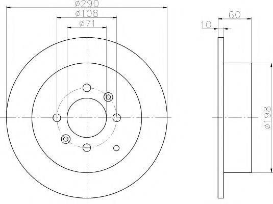 PAGID 52514 гальмівний диск