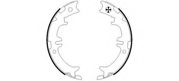 PAGID H7980 Комплект гальмівних колодок, стоянкова гальмівна система