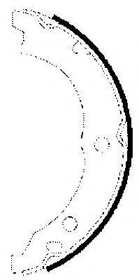 PAGID H9695 Комплект гальмівних колодок, стоянкова гальмівна система