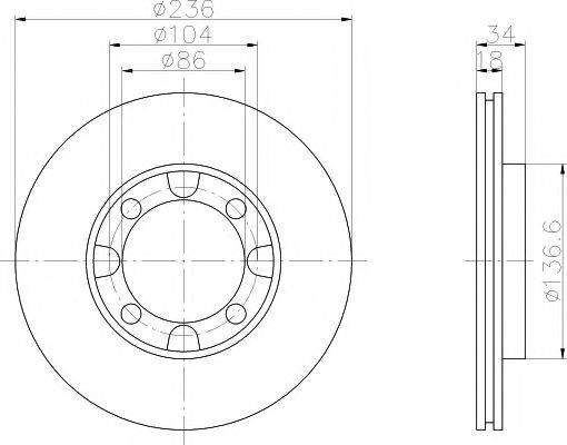 PAGID 50221 гальмівний диск