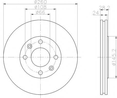 PAGID 52517 гальмівний диск
