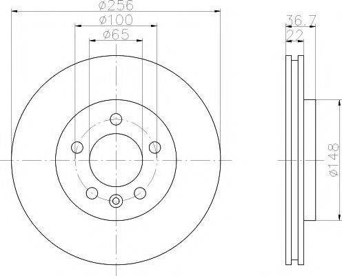 PAGID 53972 гальмівний диск