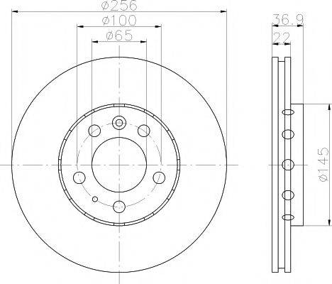 PAGID 50314 гальмівний диск