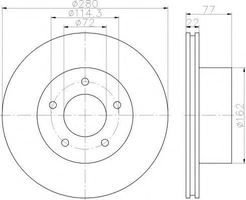 PAGID 54843 гальмівний диск