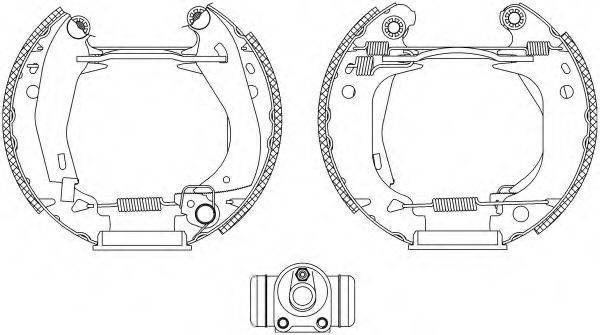 PAGID R0275 Комплект гальмівних колодок