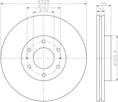 PAGID 55262 гальмівний диск