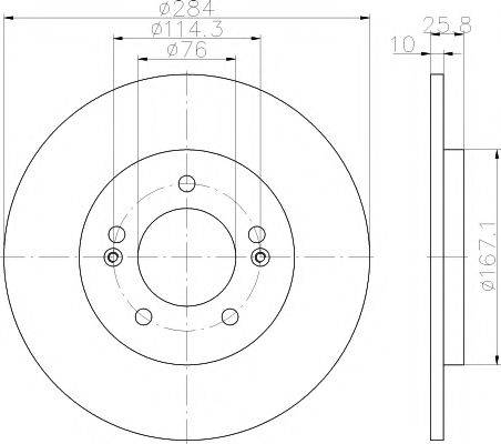 PAGID 55527 гальмівний диск