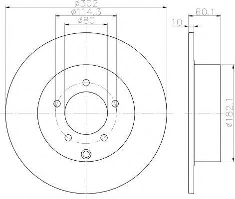 PAGID 55551 гальмівний диск