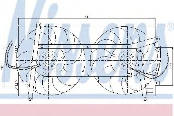 NISSENS 85248 Вентилятор, охолодження двигуна