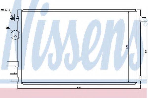 NISSENS 940040 Конденсатор, кондиціонер