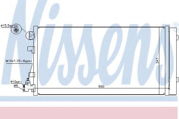 NISSENS 940160 Конденсатор, кондиціонер