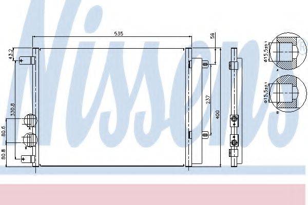 NISSENS 94987 Конденсатор, кондиціонер