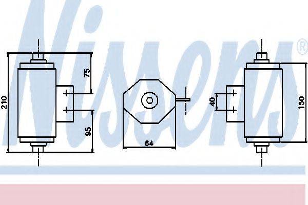 NISSENS 95364 Осушувач, кондиціонер