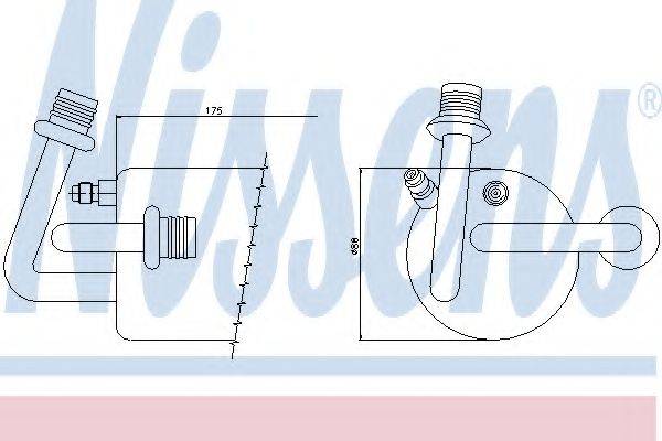 NISSENS 95396 Осушувач, кондиціонер