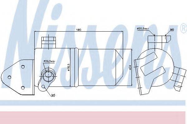 NISSENS 95433 Осушувач, кондиціонер