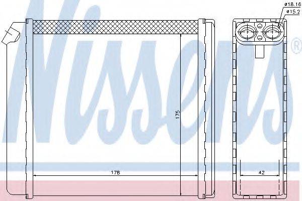 NISSENS 72636 Теплообмінник, опалення салону