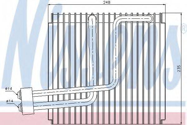 NISSENS 92265 Випарник, кондиціонер