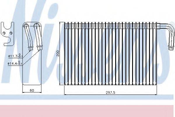 NISSENS 92298 Випарник, кондиціонер
