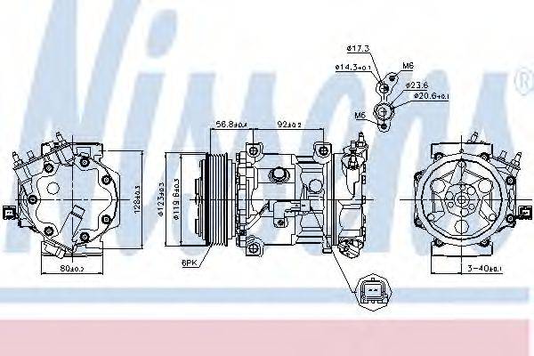 NISSENS 89067 Компресор, кондиціонер