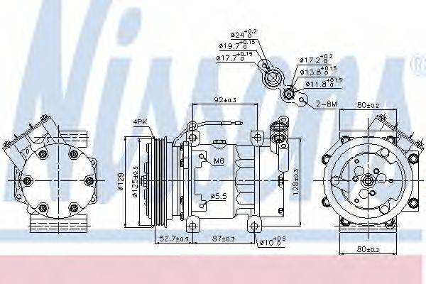 NISSENS 89127 Компресор, кондиціонер