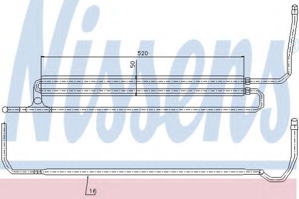 NISSENS 90629 Олійний радіатор, рульове керування