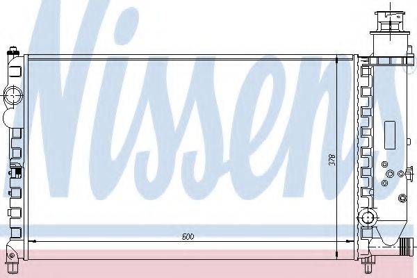 NISSENS 61160 Радіатор, охолодження двигуна