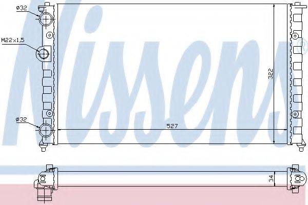 NISSENS 64006 Радіатор, охолодження двигуна