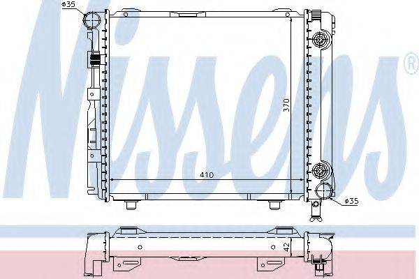 NISSENS 62650 Радіатор, охолодження двигуна