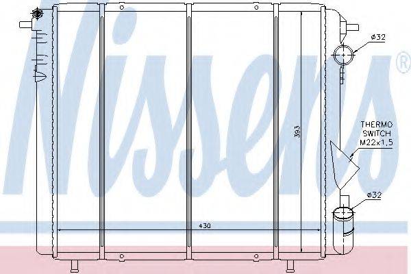 NISSENS 63898 Радіатор, охолодження двигуна