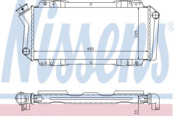 NISSENS 62092 Радіатор, охолодження двигуна