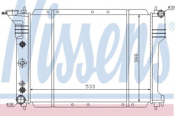 NISSENS 60976 Радіатор, охолодження двигуна