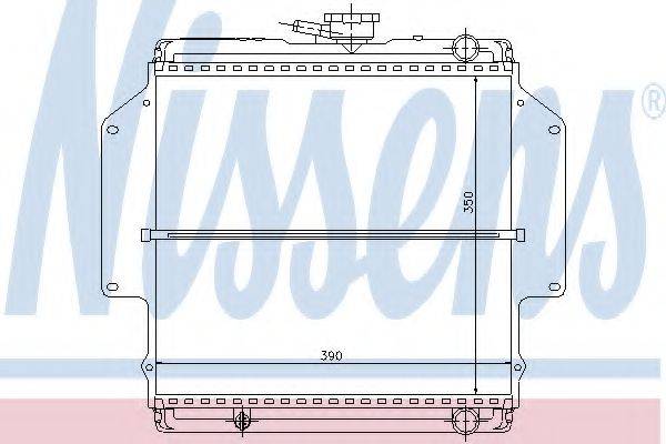 NISSENS 64184 Радіатор, охолодження двигуна