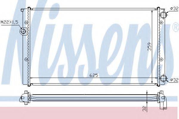 NISSENS 652471 Радіатор, охолодження двигуна
