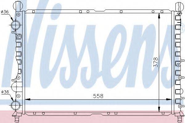 NISSENS 60035 Радіатор, охолодження двигуна