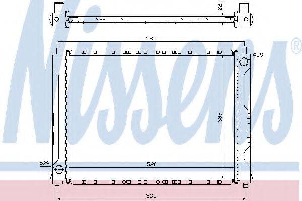 NISSENS 642161 Радіатор, охолодження двигуна