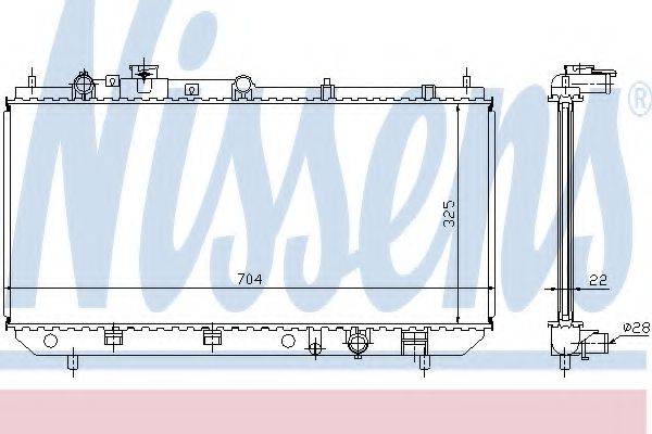NISSENS 62403A Радіатор, охолодження двигуна