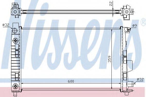 NISSENS 62781A Радіатор, охолодження двигуна