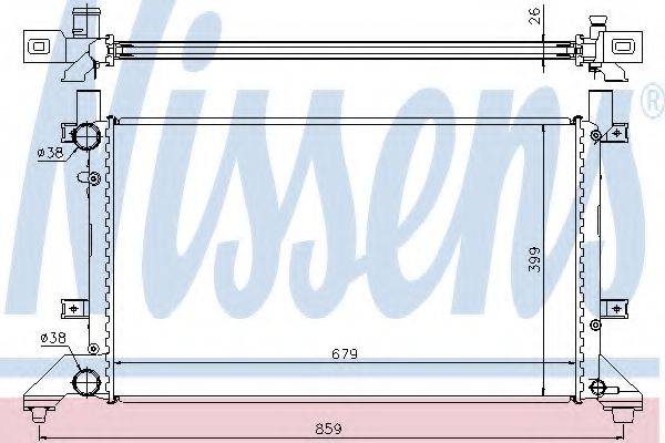 NISSENS 65231A Радіатор, охолодження двигуна